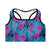 Yogactiw CARA best high impact sports bra - Front - Blue Leaves