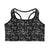 Yogactiw Milena medium impact sports bra - Front -Music Notes