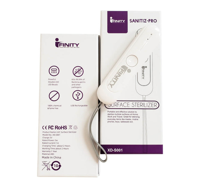 <b>UVC Sanitizing Wand with FREE Carrying Case</b>