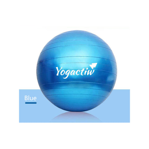 Yogactiw Blue Yoga Ball for Yoga ab workout