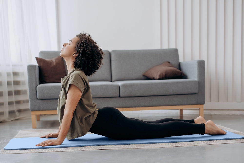 Premium Yoga Mat For Home Gym & Yoga Studio - Light Blue
