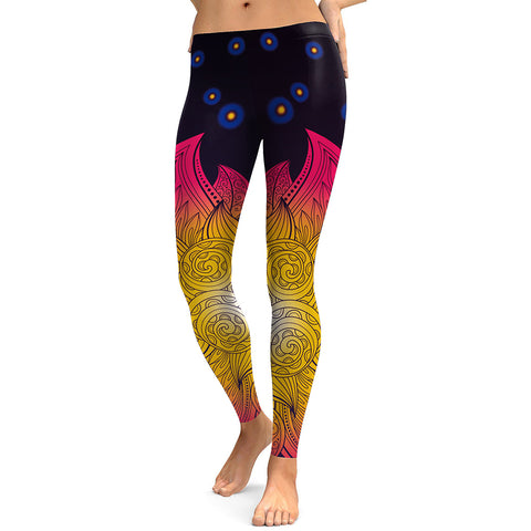 Yogactiw yoga pants for women, floral petals print