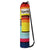 Yoga Mat Bag with zippered pockets- Modern Yellow pattern