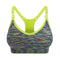 Yogactiw Zoey medium impact adjustable sports bra - Front - Lime Yellow