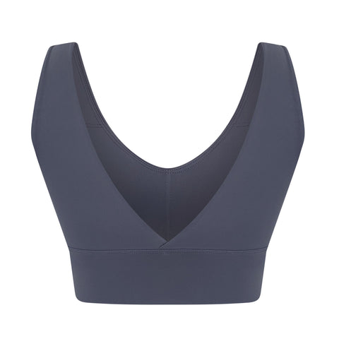 Yogactiw Ella best low impact sports bra - Back - Storm Gray