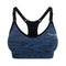 Yogactiw Zoey medium impact adjustable sports bra - Front - Blue
