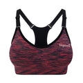 Yogactiw Zoey medium impact adjustable sports bra - Front - Rose