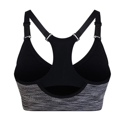 Yogactiw Zoey medium impact adjustable sports bra - Back - Gray