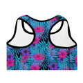 Yogactiw CARA best high impact sports bra - Back - Blue Leaves