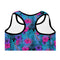 Yogactiw CARA best high impact sports bra - Back - Blue Leaves