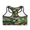 Yogactiw Milena medium impact sports bra - Back - Green Camo
