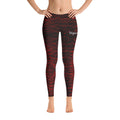 Yogactiw yoga pants for women, Red Neon print