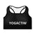 Yogactiw CARA best high impact sports bra - Front - black 