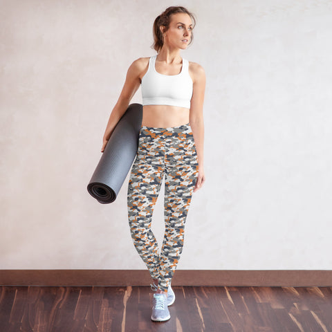 high waist Camo yoga pants with pocket