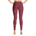 Red Camo yoga pants with pocket
