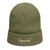 Yogactiw Organic cotton beanie hat for women and men - Olive Green