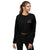 black cropped sweatshirt for women