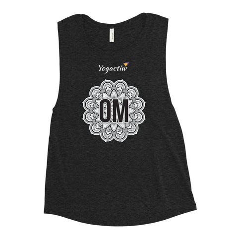 Active tank top for women in black